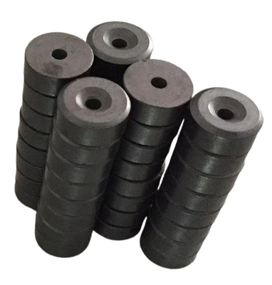 Mua Nồi sứ Ferrite tùy chỉnh Y30BH Nam châm với lỗ đếm chìm D15.2 X H6 X d3.2 X d8 online manufacture