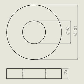 Mua Nam châm tròn Ferrite tròn từ tính cao 150mm X 100mm X 25 mm online manufacture
