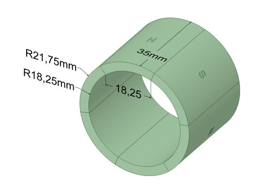 Mua Nam châm N45SH Zinncium Neodymium cho động cơ Servo BLDC SAC90S25 / 3 / TB / FT / EY-2048 online manufacture